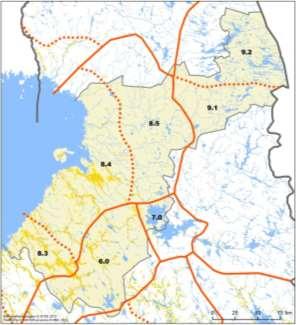 Maisema-alueiden arviointi on tehty inventointitietojen ja maastoanalyysien pohjalta.