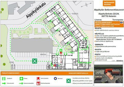 Sivu 8 / 26 3. Rakennuksen turvallisuusjärjestelyt 3.1. Turvallisuuskartat Turvallisuuskartat ovat opastepiirustuksia, joihin on merkitty hätätilanneohjeiden lisäksi turvallisuuteen liittyviä tietoja.