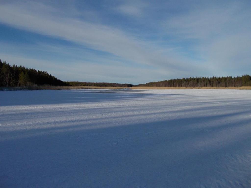 15 Kuva 4. Kuonanjoen lasku-uoma Savonlahden havaintopaikalta 3 kuvattuna 14.2.2017 (Kuva: Tarmo Tossavainen). 2.