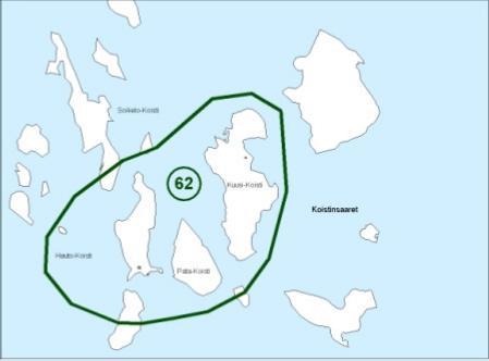 62.KESKI-KALLAVEDEN KALAMAJAT Kuvaus: Keski-Kallaveden saaristoa on alueena ehdotettu osaksi n kansallista kaupunkipuistoa.