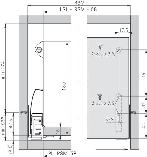 NOVA PRO DELUXE Pyöreä reelinki polttomaalattu hopean värinen teräs etusarjan kallistuksen säätö reelinkisarja sisältää pidikkeet 1 Vasen/oikea Mitoitus Pituus 270 18700 NOVA reelinkisarja 270mm