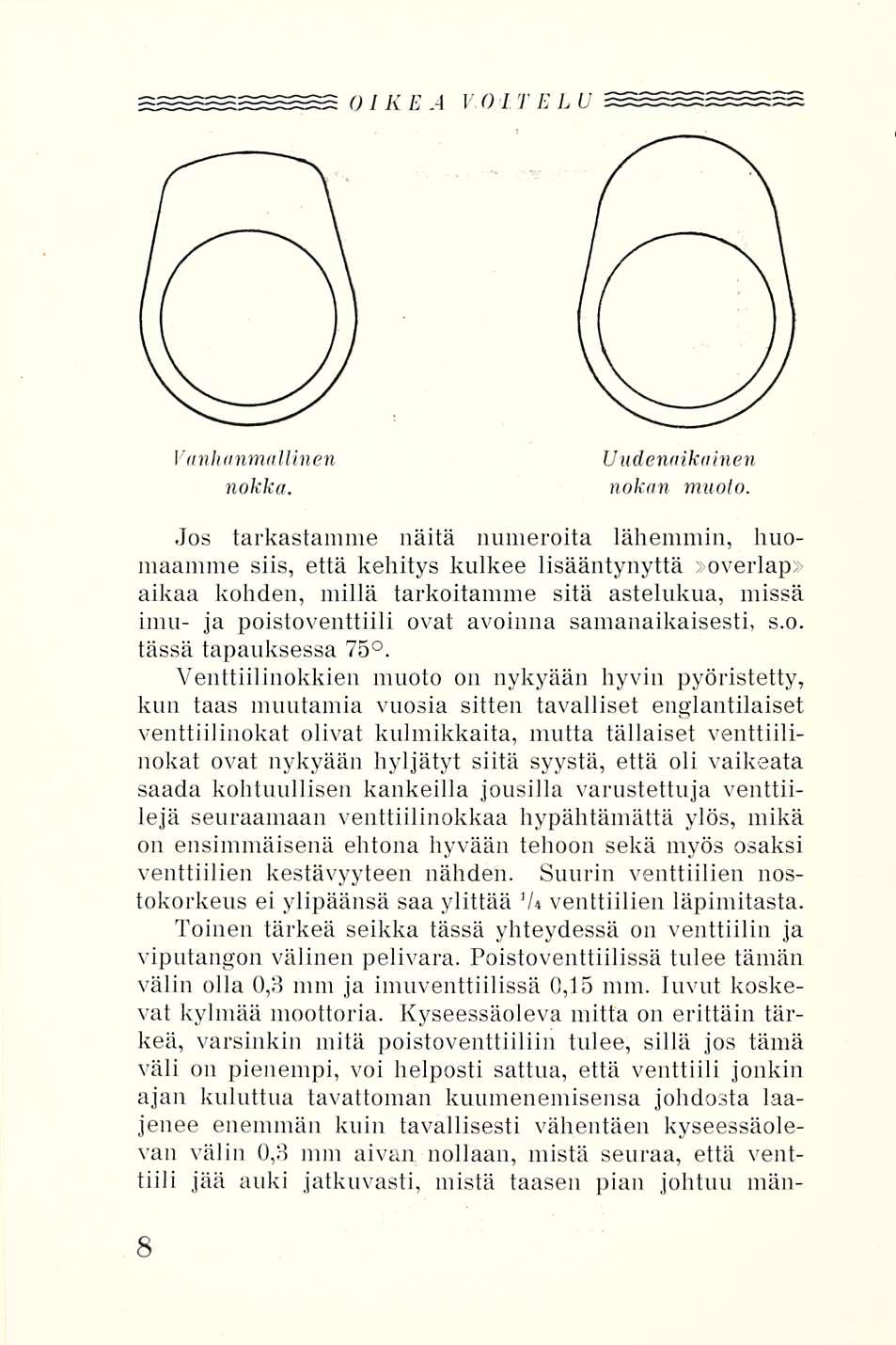 OIKEA VOITELU Vanhanmallinen nokka. Uudenaikainen nokan muolo.