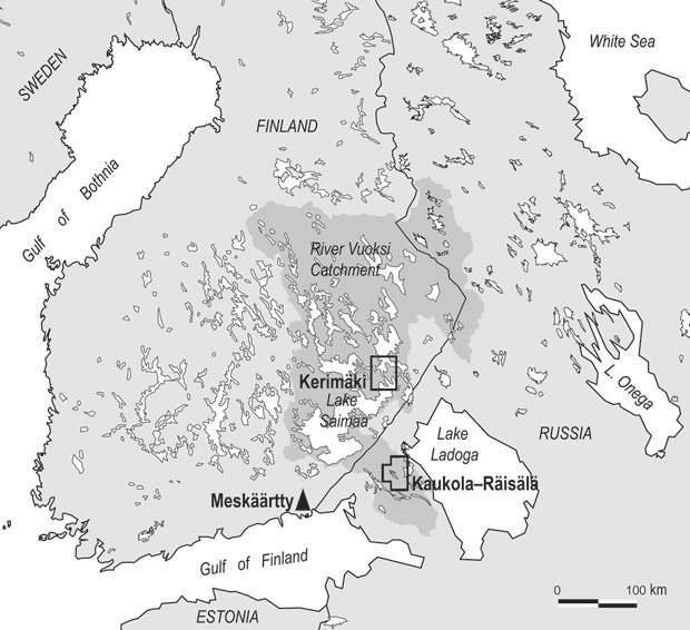 Consequently, the shoreline was nearly stable before the formation of the present outow channel, the River Neva (ca. 1350 cal BC) (see Saarnisto 2008). From ca.