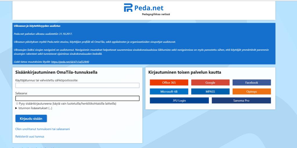 Kirjaudu sisään Omaan tilaasi ja aloita ohjeiden luku sivulta 6.