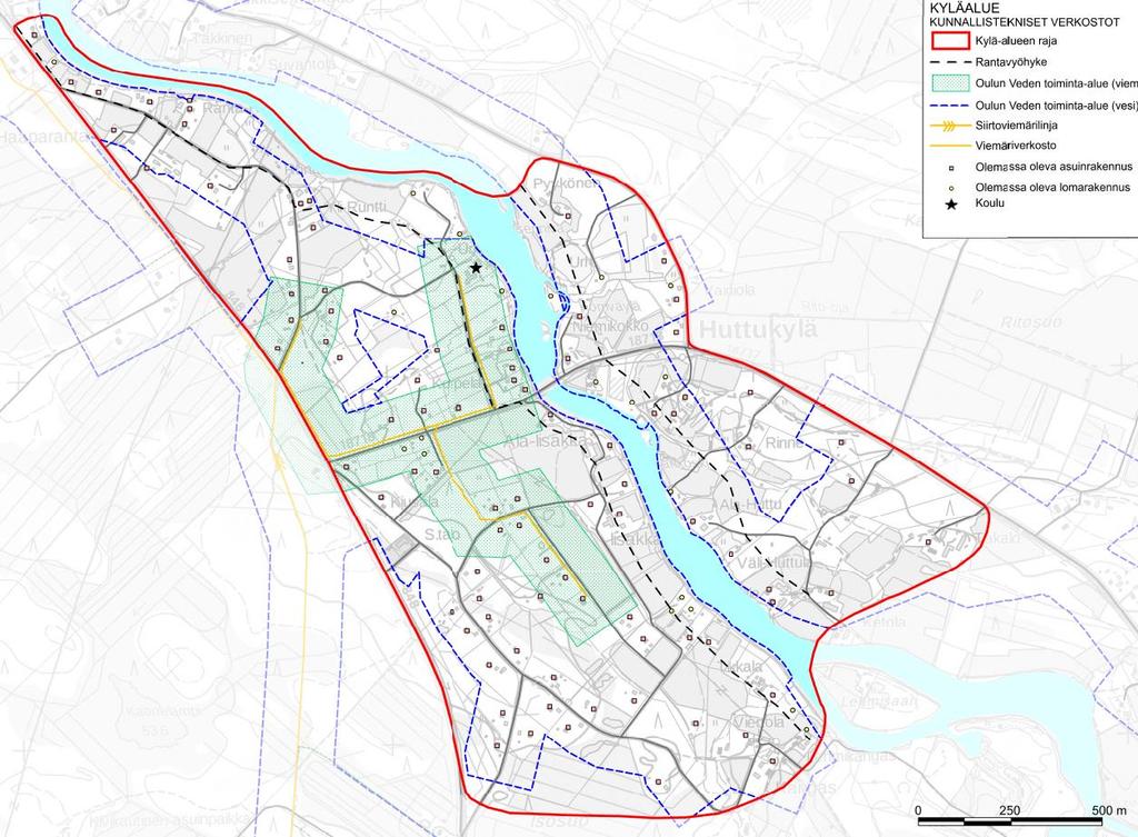 Nykyinen vesi- ja viemäriverkosto ja sen kapasiteetti Oulun kaupunginvaltuusto hyväksyi 10.10.2016 Oulun Vesi liikelaitoksen toiminta-alueet.