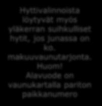 jos junassa on ko. makuuvaunutarjonta. Huom!