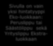 on vain yksi hintatyyppi