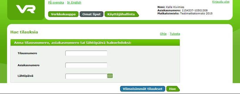 Valitse välilehti: Omat