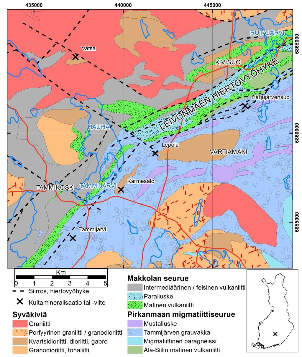 GEOLOGIAN TUTKIMUSKESKUS Arkistoraportti 51/2017 2 Kuva 1.