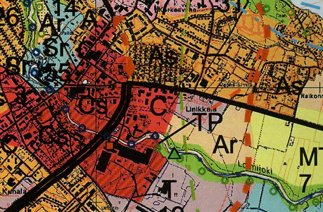 Kohde Asemakaavan muutos Dnro: Ronttismäki: Linikkalan kaupunginosan korttelit 110, 116-127, 128 (osa), 129 (osa), 130-140 sekä virkistys että katualueita.