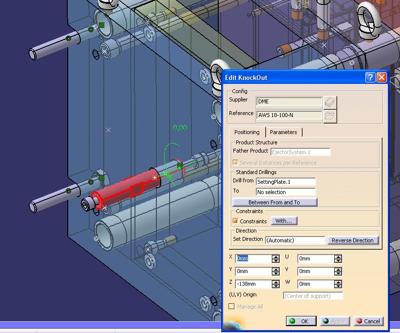 CAD Pikaopas Injection components Mold Tooling Design