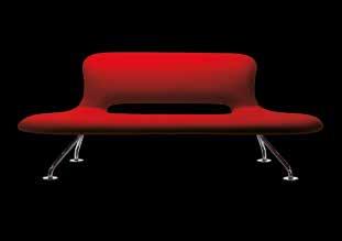 Fully upholstered, base chrome.