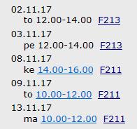 11. klo 8-10,