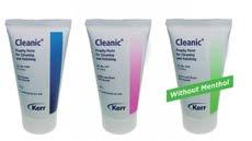 Puhdistuspastat Profylaksia Cleanic KAVO KERR Purkissa oleva puhdistuspasta sisältää fluoria (0,15 %). Tuubeissa oleva sisältää fluoria (0,10 %).