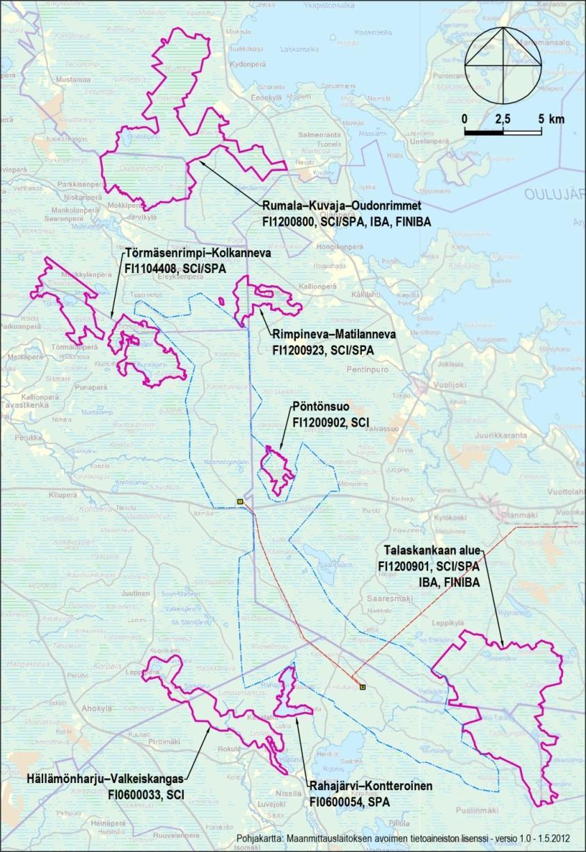 23 16UEC146 9 NATURA-ALUEESEEN KOHDISTUVAT YHTEISVAIKUTUKSET Talaskankaan Natura-alue muodostaa varsin omaleimaisin ekologisen kokonaisuuden biotooppirakenteensa sekä suojeluperusteena olevan