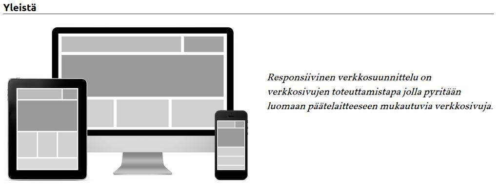 22 tabletti tai älypuhelin, sivun reunoilla olevaa tyhjä tila kasvaa suureksi ja sisältö ei mahdu enää kunnolla elementtien asetteluun.