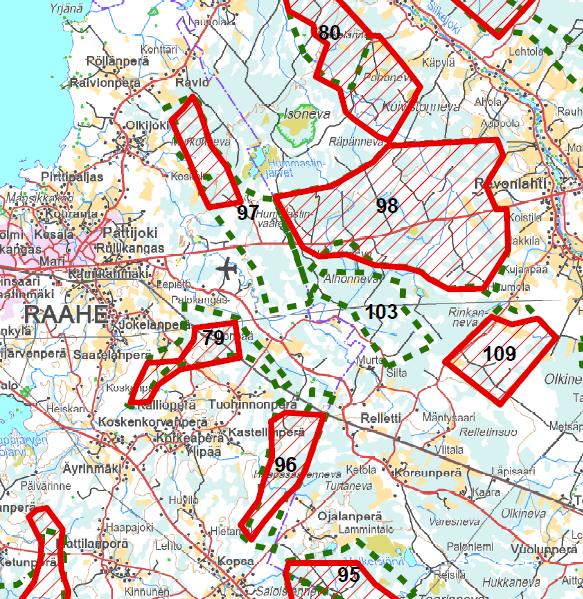 28 Kaavaehdotus Manneralueen tuulivoimaselvitys Vaikutusten arviointi Aluekokonaisuuden vaikutukset liittyvät lähinnä maisemaan, linnustoon ja mahdollisesti Raahen- Pattijoen lentopaikan toimintaan.