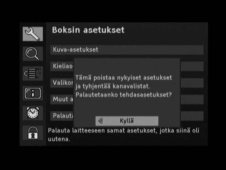 2 Painaa värillistä näppäintä punainen: valittu ohjelma poistetaan keltainen: kaikki ohjelmat poistetaan. 3 Vahvista valintasi painamalla OK-näppäintä.