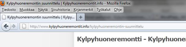 33 5.5 Wordpress hakukoneystävälliseksi Ensimmäinen tekninen tehtävä oli tehdä Wordpress -julkaisujärjestelmästä hakukoneystävällinen.