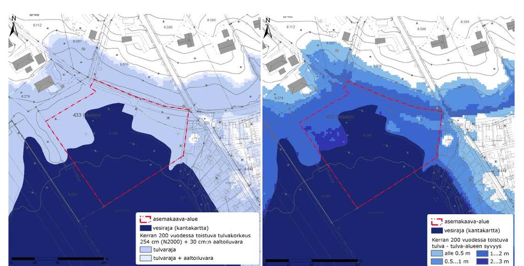 Kerran 200 vuodessa toistuva meritulva. Havsöversvämning som uprepas en gång per 200 år. 5.3.