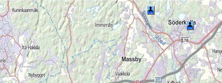 Lainvoimaisessa Sipoon yleiskaavassa 2025 suunnittelualueelle ei ole osoitettu uimarantaa. Lähin yleiskaavassa osoitettu uimaranta sijoittuu Hitån alueelle, n. 8 km etäisyydelle suunnittelualueesta.