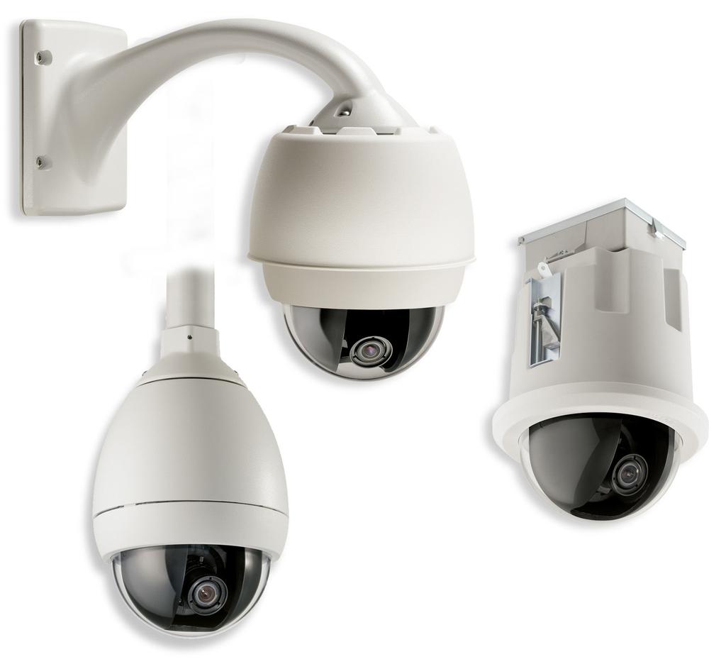 CCTV AutoDome 300 -sarjan PTZ-kamerajärjestelmä AutoDome 300 -sarjan PTZkamerajärjestelmä Erittäin nopea PTZ-domekamera Täysin vaihdettavat suorittimet, kamerat, kotelot, tiedonsiirtoyhteydet ja