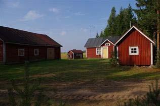 Päärakennus; Mäntykankaalla peltolakeuksien laidassa sijaitseva 1920-1930-luvulla perustettu tila, jonka pihapiiriä rajaavat hirsirunkoinen asuinrakennus ja