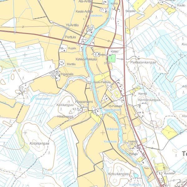 Pohjanmaan lakeudella nauhamaisesti jokivarsiin keskittynyttä kirkonkylien vanhaa asutusta.