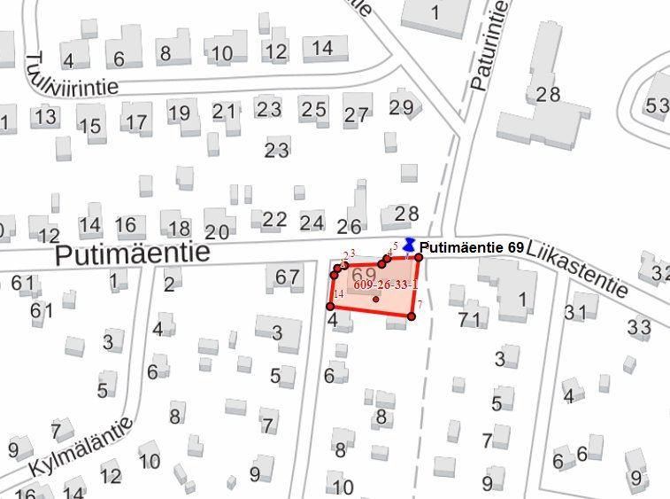 MYYNTIESITE 2 Kiinteistöt Kiinteistötunnus 609-26-33-1-L1 Tilan tai tontin pinta-ala n. 0,1173 ha Kiinteistön asuinhuoneistopinta-ala n.