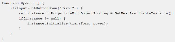 4.4 Object pool Yksi olennainen tekniikka koodin optimoimiseksi etenkin pelien kannalta on niin kutsuttu objektivaranto (object pool).