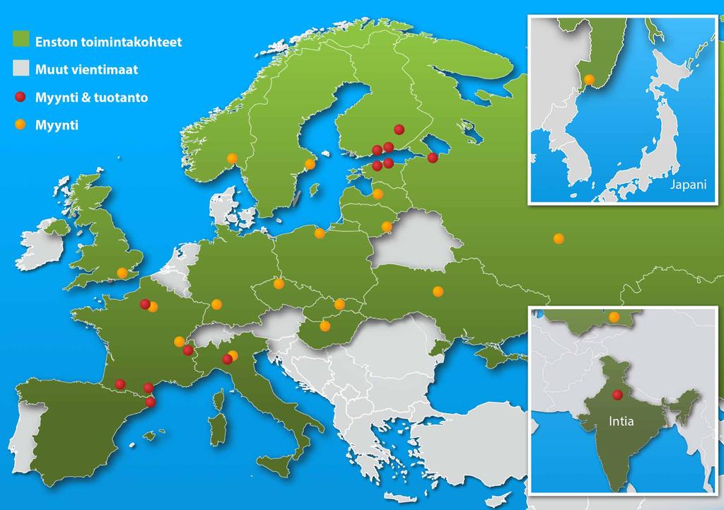 Ensto Ensto on sähköjärjestelmien ja tarvikkeiden kehittämiseen, valmistukseen ja markkinointiin erikoistunut kansainvälinen cleantech-yritys ja perheyhtiö, jonka järjestelmät ja tuotteet ovat