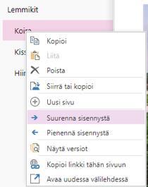välilehtien sisällä olevia papereita.