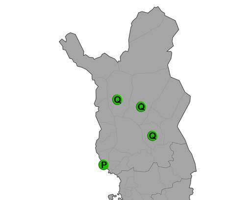 A. Helsingin kielilukio B. Etelä Tapiolan lukio, Espoo C. Haukilahden lukio, Espoo D. Lovisa Gymnasium E. Tuusulan lukio F. Kouvolan seudun ammattiopisto, Kouvola G. Katedralskolan i Åbo H.