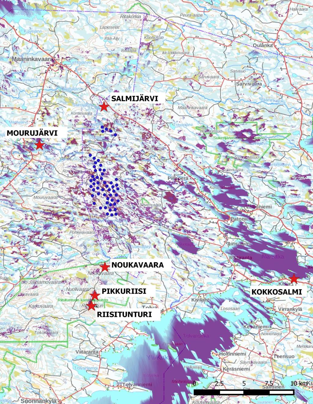 3 (17) 1 Kuvasovitteet Hankkeesta on laadittu lisähavainnekuvia ja kuvasovitetta symboleilla kuudesta eri kohteesta.