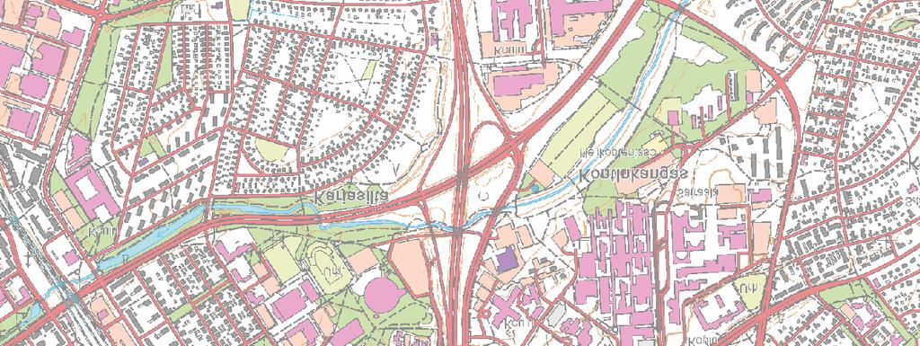 0,5 0,75 km Pohjantie, Kontinkangas