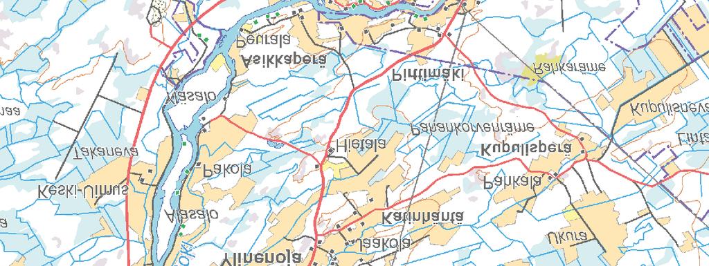 167 Maastokarttarasteri 1:100 000 MML,