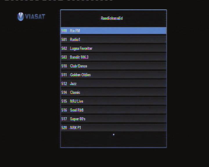 Kanalite tellimise juhendit vt lk 26. 9. Organiseerija loend Broneeritud programmide kuvamiseks vajutage nuppu PLANNER.