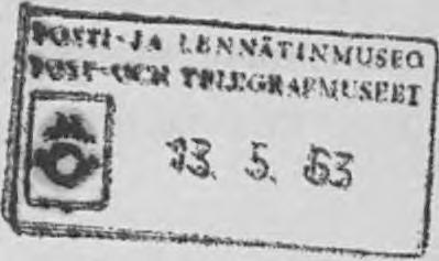 Hvilket allt till postanstalternas kännedom och iakttagande härmed meddelas. Helsingfors, å Poststyrelsen, den 20 Mars 1896. A. K.