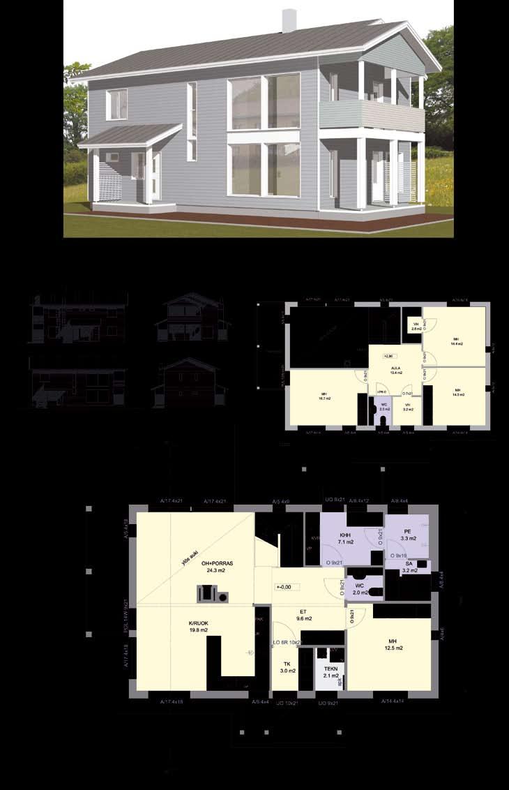 Linjakas 152 5 h + k, huoneistoala 152 m 2 Kerrosala 179 m 2 60 Tutustu