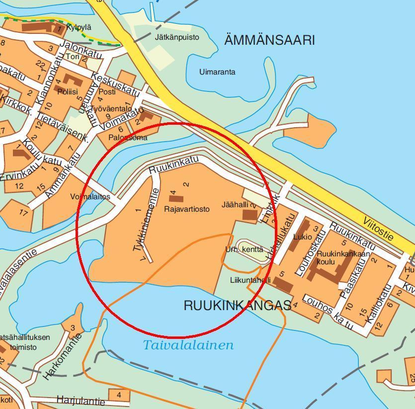 Rajavartioston alueen asemakaavan muuttaminen Alue on nykyisen asemakaavan korttelissa 317a varattu rajavartioston alueeksi.