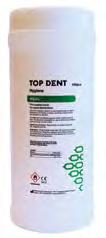 Top Dent Hygienia Top Dent Desinfektioliina Top Dent Käyttövalmiit desinfektioliinat. Vaikutusaika 30 sekuntia. ph 6,5 7,5.