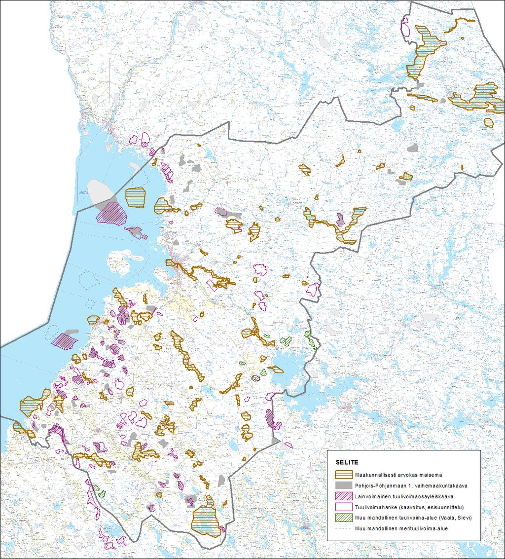 21 Pohjois-Pohjanmaalla on päivitysinventoinnin perusteella yhteensä 81 maakunnallisesti arvokasta maisema-aluetta (kuva 4).