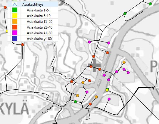 Ei säävarmojen muuntamoiden analyysia hyödynnetään kohdevalinnassa asiakasvaikutuksia arvioidessa.