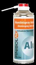 Voitelu Finisol Pro Alumiinispray Anti-seize FP512 Finisol Pro Alumiinispray Anti-seize 400 ml 6438243094717 6 Finisol Pro Alumiinispray Anti-seize on kiinnileikkautumisenestoaine ja metallien