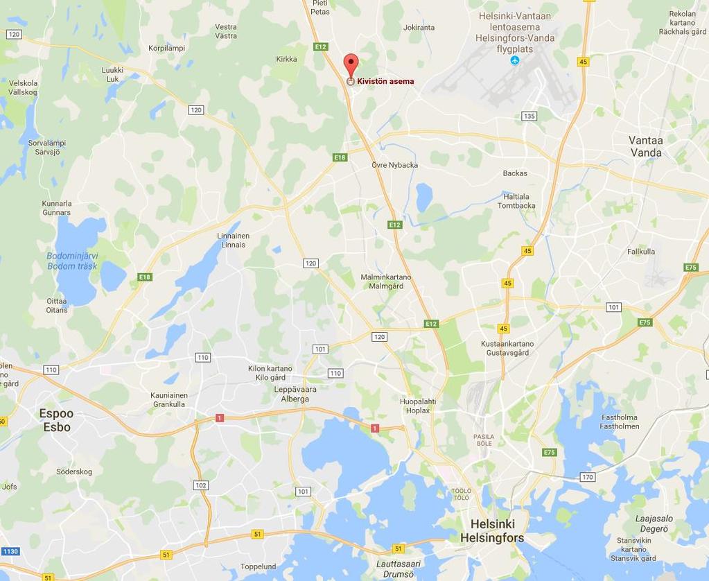 33 Kivistön ollessa yksi sen asemista.