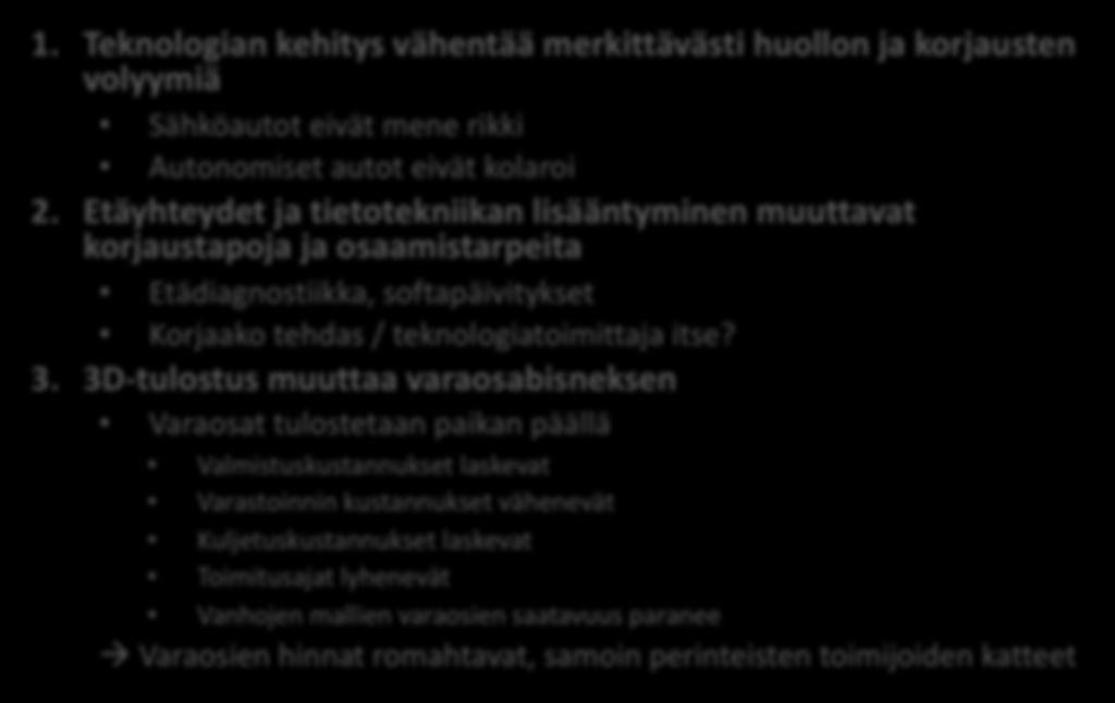 Miten jälkimarkkinoinnin rooli muuttuu? 1.