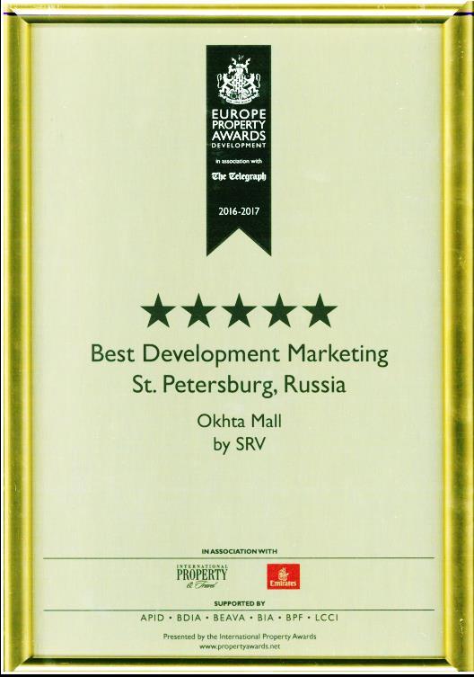 Okhtan palkinnot European Property Awards