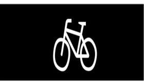 8 M8 Pyöräilijä Valkoista pyöräilijämerkintää käytetään pyöräkaistalla, pyörätiellä, pyörätien jatkeella ja pyöräilijän odotustilassa.