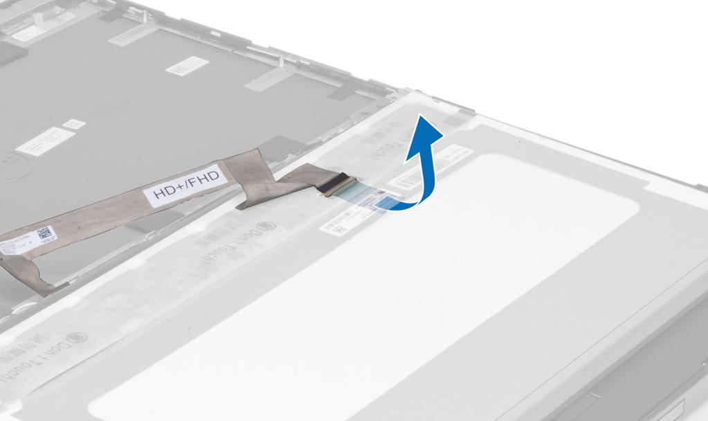 5. Irrota LVDS-kaapeli. 6.