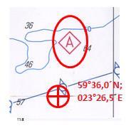 87 59 36,0 N; 023 26,5 E Kuva 18.22. Salmiakki A. Carta Navigationis. 2. Avataan jälleen ATT taulukko ja luetaan LW ja HW ajat halutun ajan molemmin puolin sekä lasketaan niiden erotus. Kuva 18.23. Vuorovesitaulukko.